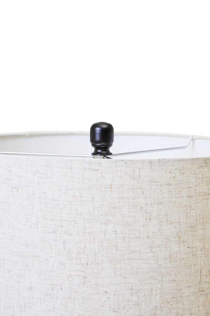 Sparky Matte Black and Ivory Table Lamp