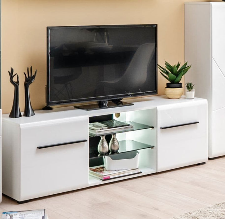 Rose White Large Tv Cabinet