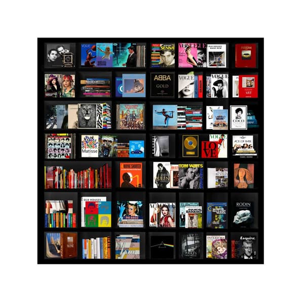 My Life In A Nutshell Vol.2 Black, Plexiglass Artwork, 100cm x 100cm - Andrew Martin