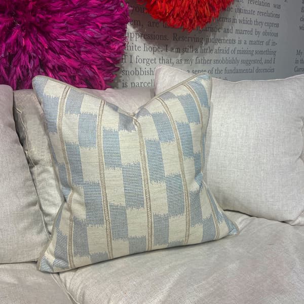 Positano Aqua, Sustainable Feather, Cushion - Andrew Martin
