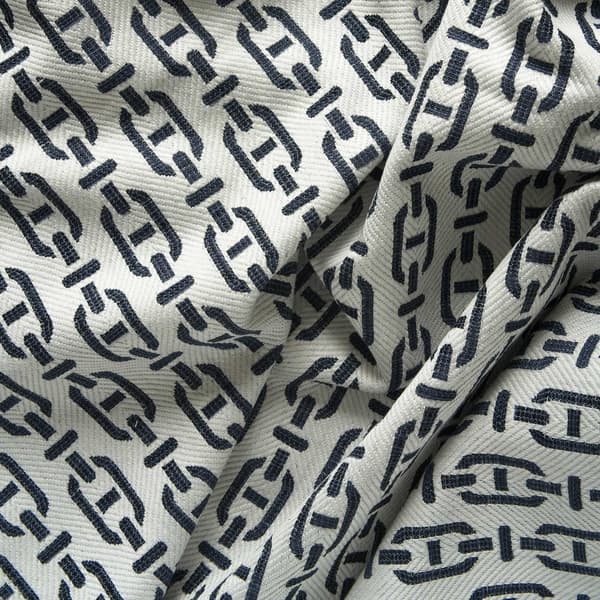 Burlington Navy, Sustainable Feather, Cushion - Andrew Martin