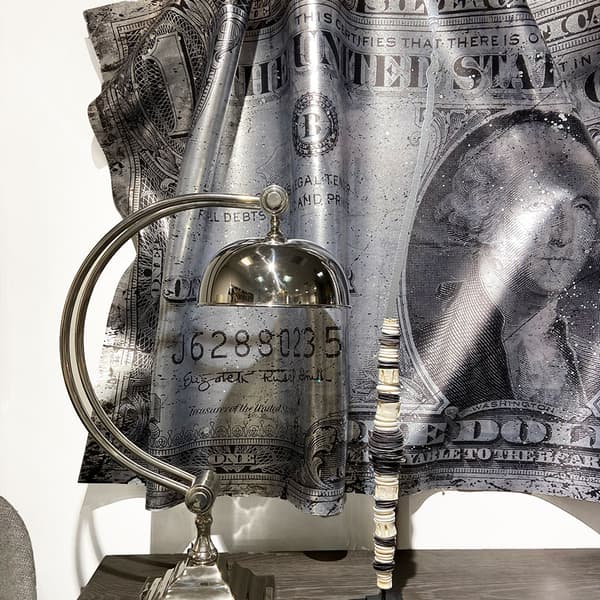 Dollar Bill Silver, Masterpiece Artwork - Andrew Martin