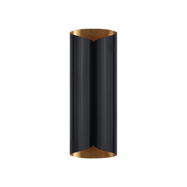Selfoss Tall Wall Light Black, Wall Light, Large - Andrew Martin