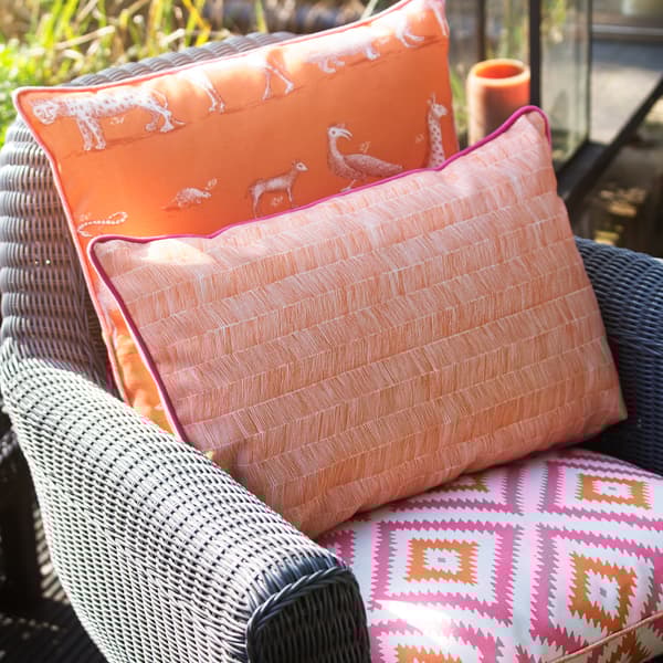 Kingdom Lava Outdoor, Hollowfibre, Outdoor Cushion, 55cm x 55cm - Andrew Martin