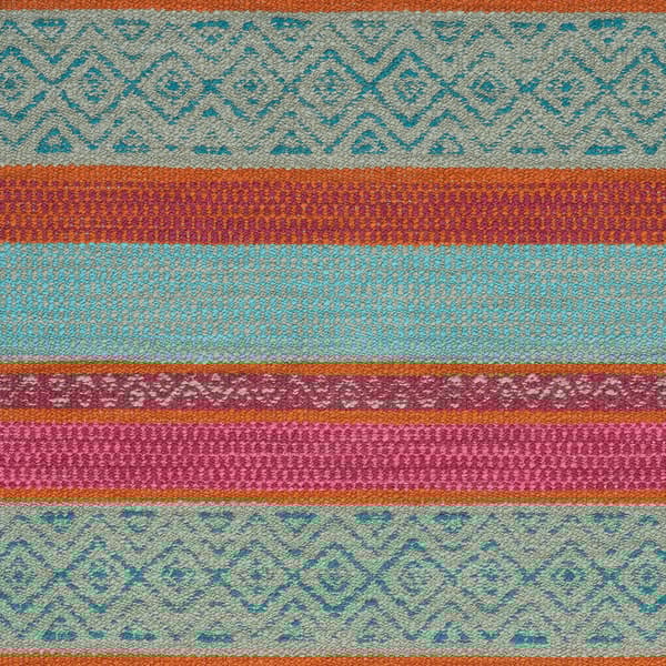 Pampas Teal, Cig And Match, Fabric - Andrew Martin