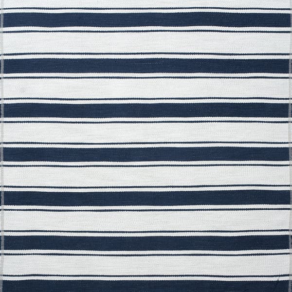 Mountain Stripe Navy, Cig And Match, Fabric - Andrew Martin