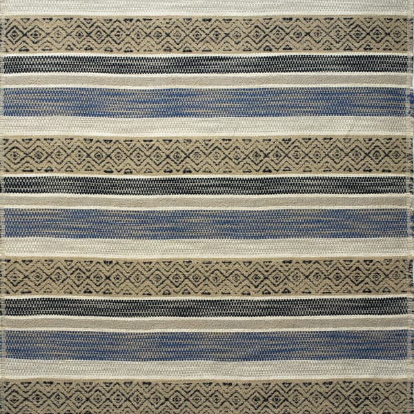 Pampas Indigo, Cig And Match, Fabric - Andrew Martin