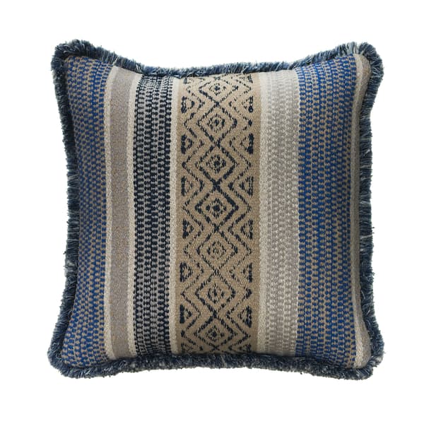 Pampas Indigo, Sustainable Feather, Cushion, 55cm x 55cm - Andrew Martin