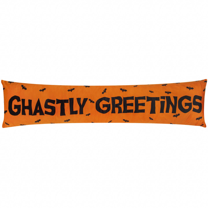 3445 Ghastly Greetings Draught Excluder Orange - image 2
