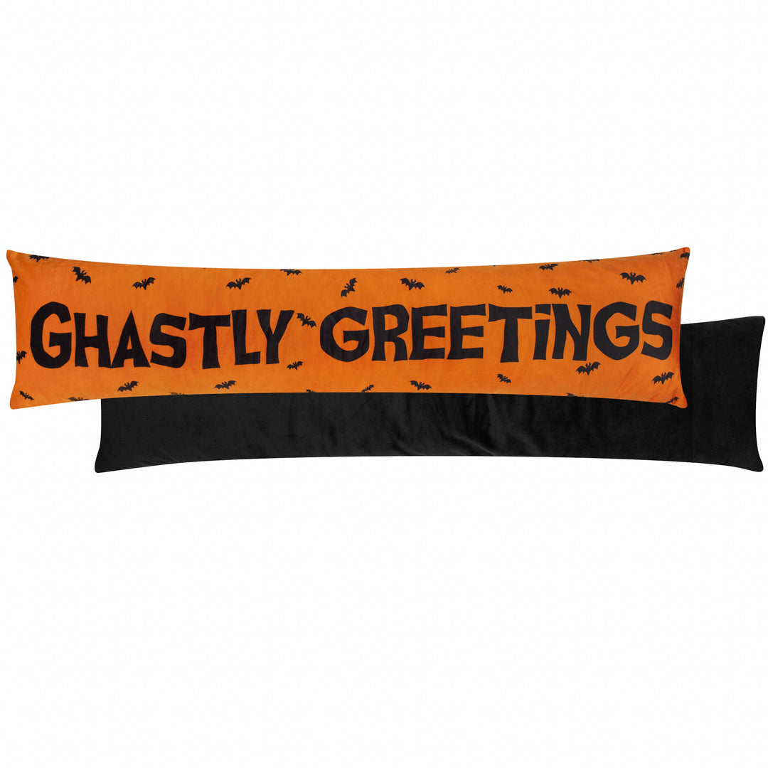 3445 Ghastly Greetings Draught Excluder Orange