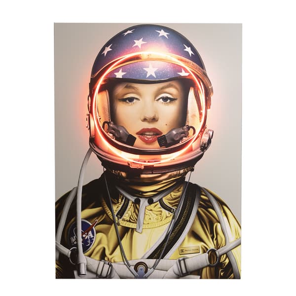 Space Girl Marilyn Gold, 133cm x 182cm - Andrew Martin