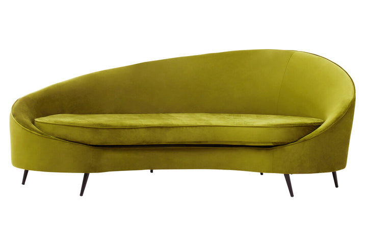 Eagle Three Seat Olive Velvet Sofa