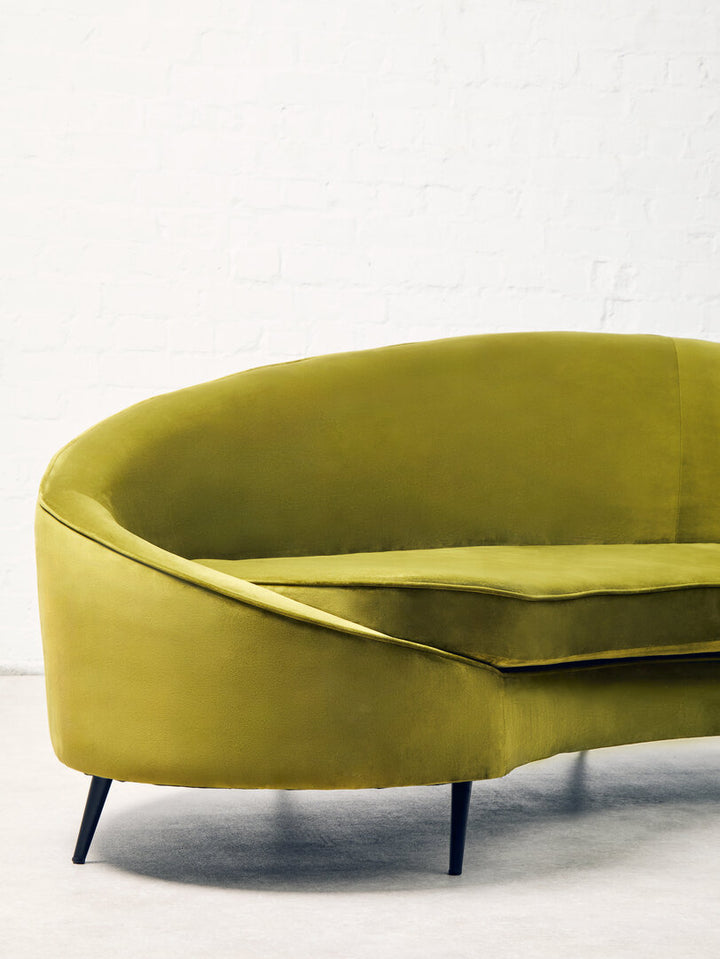 Eagle Three Seat Olive Velvet Sofa