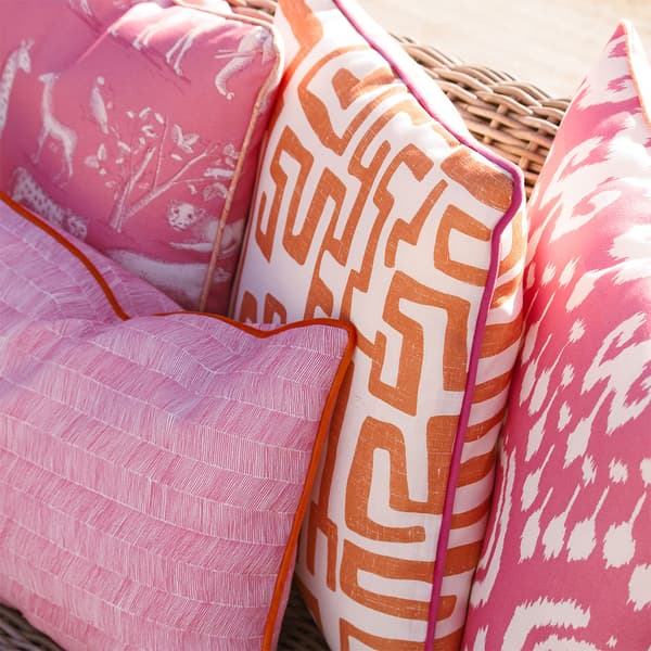 Reef Lava Outdoor, Hollowfibre, Outdoor Cushion, 55cm x 55cm - Andrew Martin