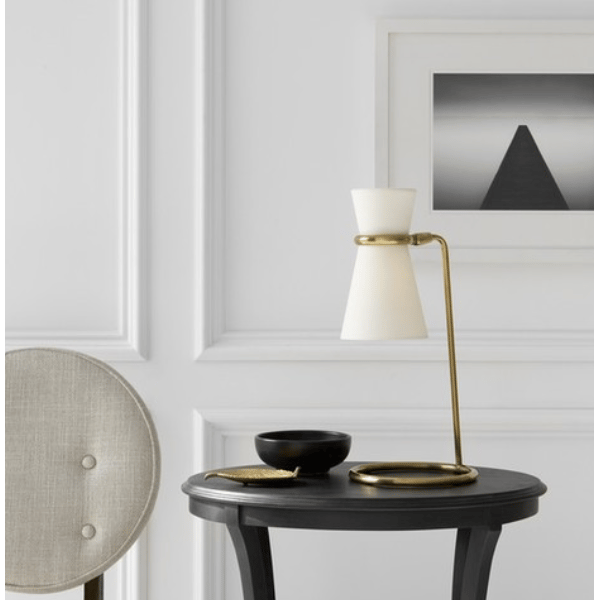 Clarkson Desk Lamp Brass, Desk Lamp, Hand-Rubbed Antique Brass - Andrew Martin