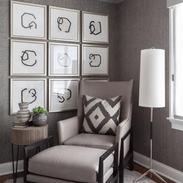 Frankfort Floor Lamp Nickel, Floor Lamp, Polished Nickel - Andrew Martin