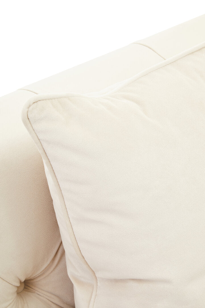 Parrot 2 Seat Ivory Fabric Sofa