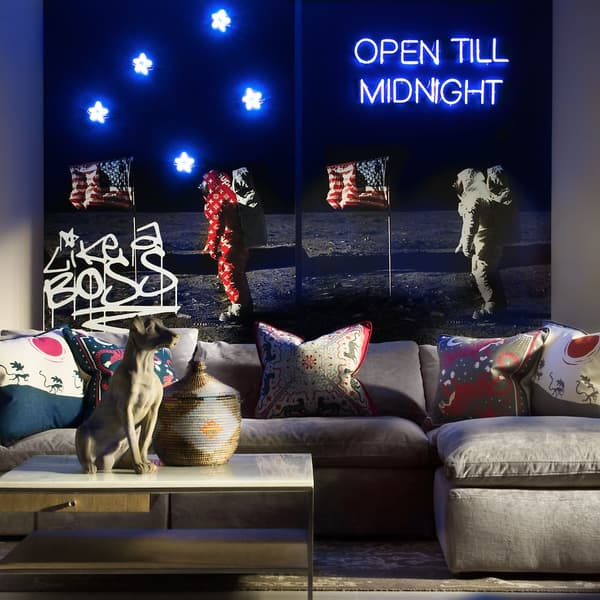 Neon - Moon Landing 100X150, 100cm x 150cm - Andrew Martin