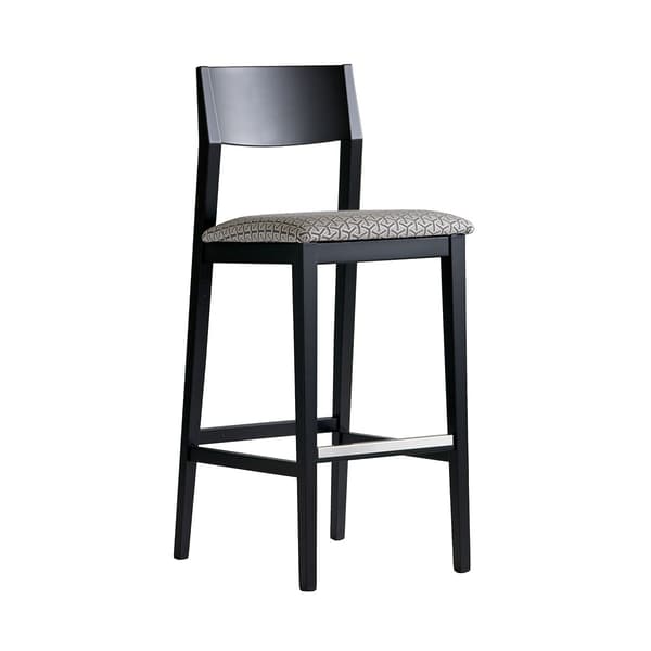 Sumi Bar Stool, Bar Stool, Grey/Black/Patterned