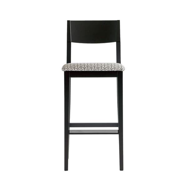 Sumi Bar Stool, Bar Stool, Grey/Black/Patterned