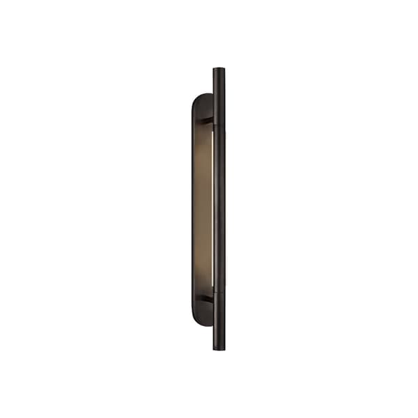 Rousseau Single Wall Light Bronze, Wall Light, Medium, Bronze / Crystal - Andrew Martin