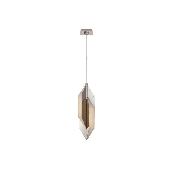 Ophelion Pendant  Nickel, Pendant Light, Polished Nickel & Alabaster - Andrew Martin