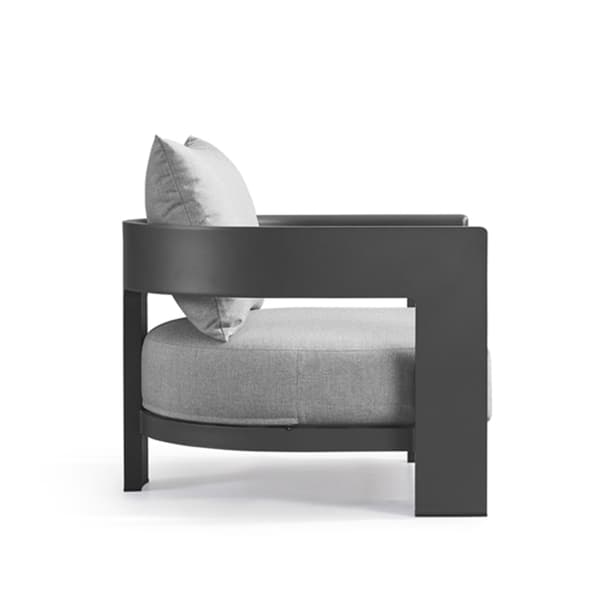 Caicos Chair Slate, Outdoor Armchair - Andrew Martin