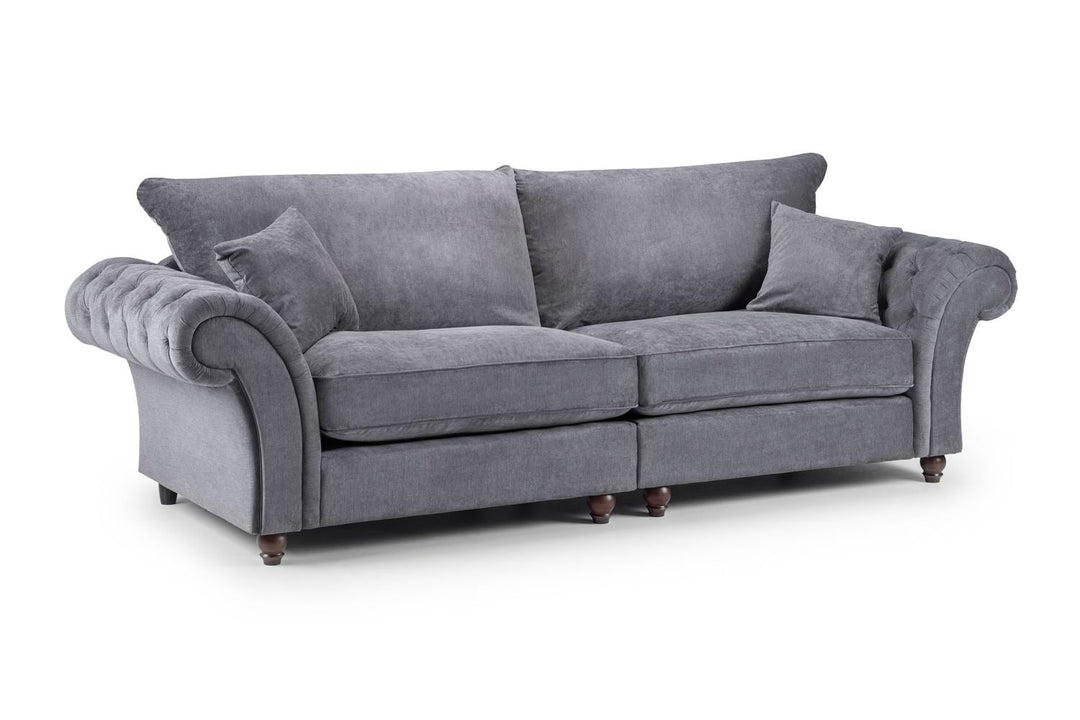 Windsor Fullback Sofa Grey 4 Seater