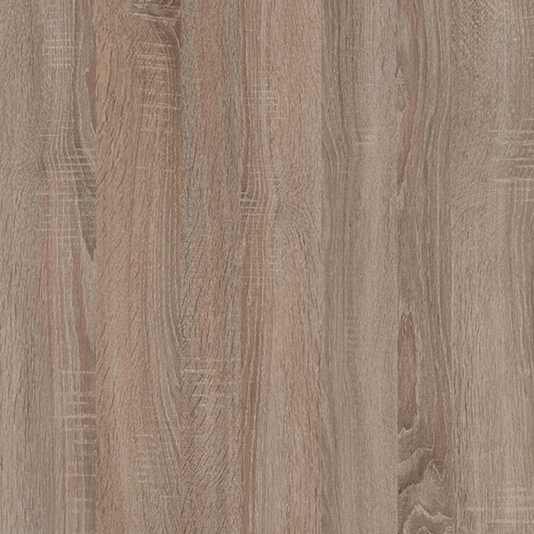 Chelsea Living Tall Glazed Narrow Display Unit (RHD) in White with a Truffle Oak Trim