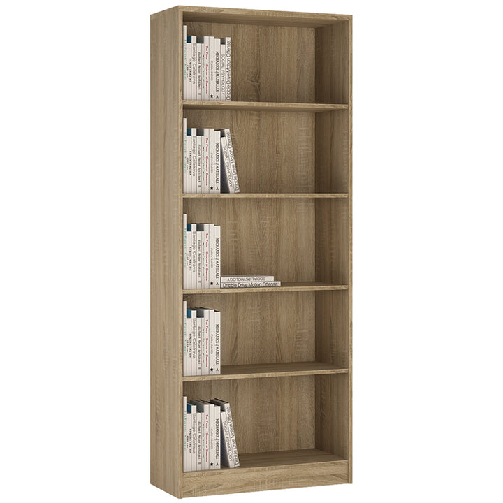 4 You Tall Wide Bookcase in Sonoma Oak