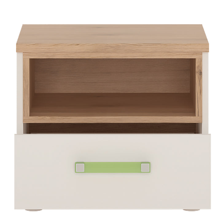 4KIDS 1 Drawer Bedside Cabinet with Lemon Handles