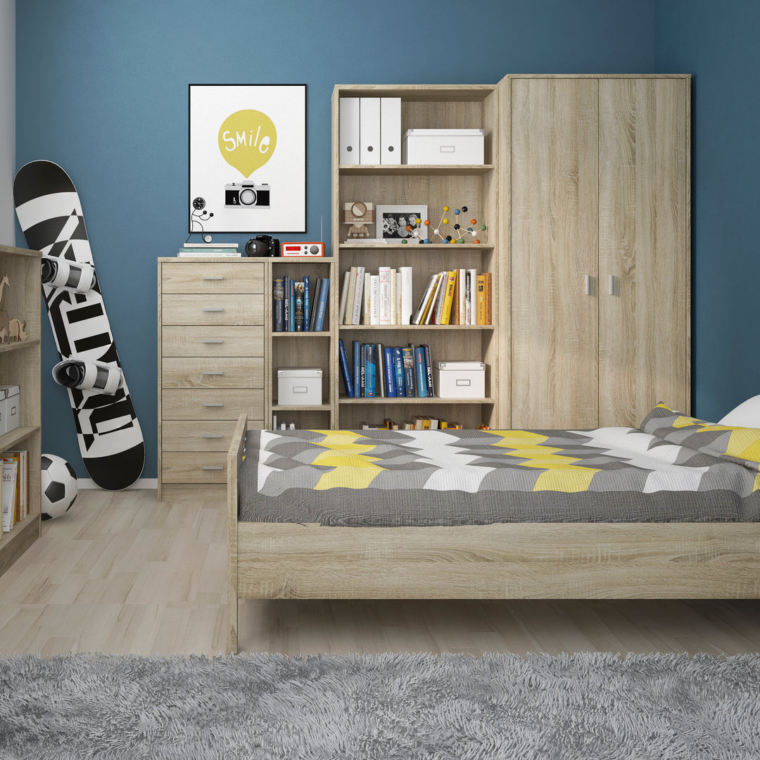 4 You Medium Narrow Bookcase in Sonama Oak