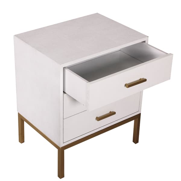 Jasper Bedside Table White, Side Chest, White