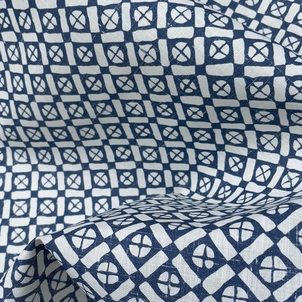 Audley Navy Outdoor, Cig Only, Outdoor Fabric - Andrew Martin