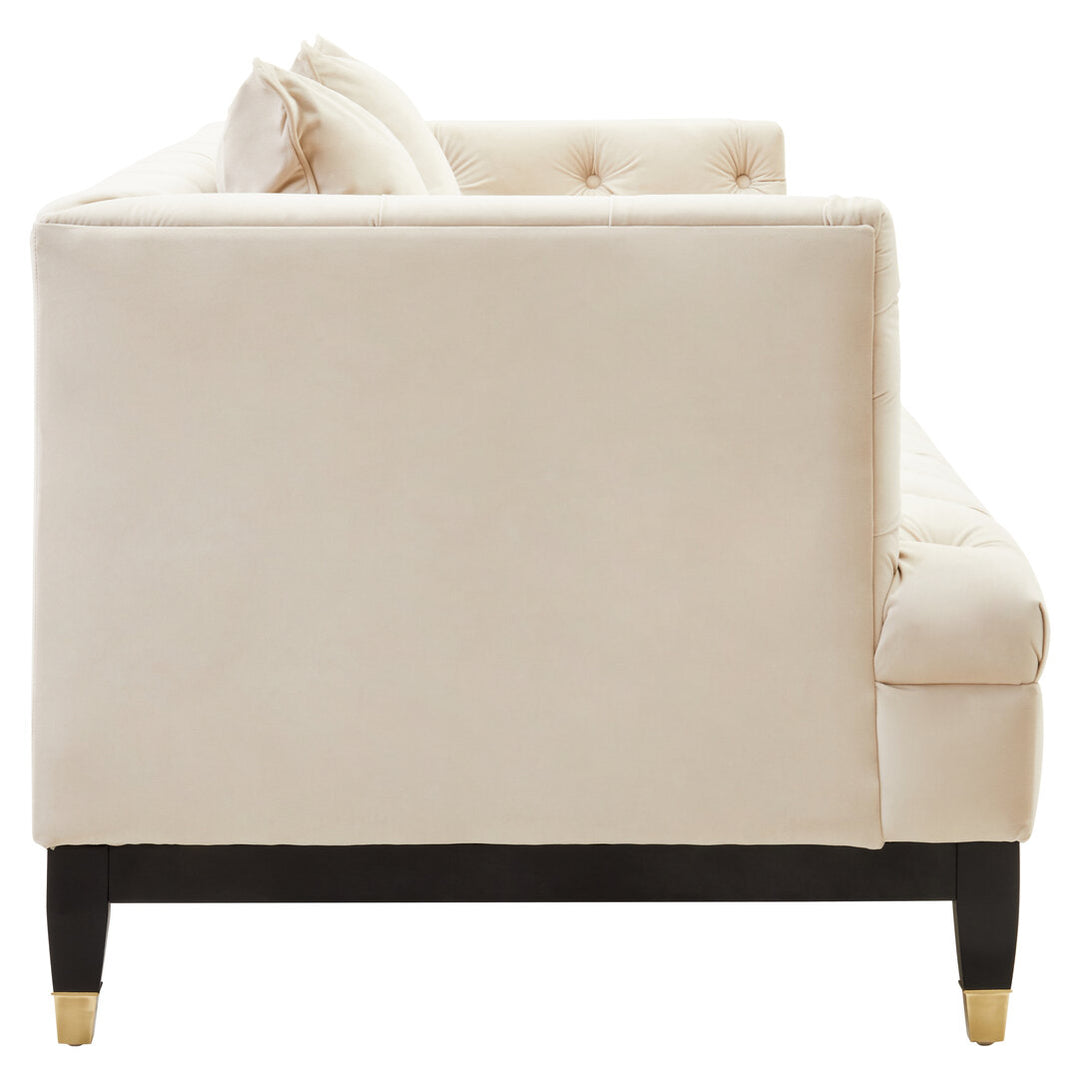 Parrot 2 Seat Ivory Fabric Sofa