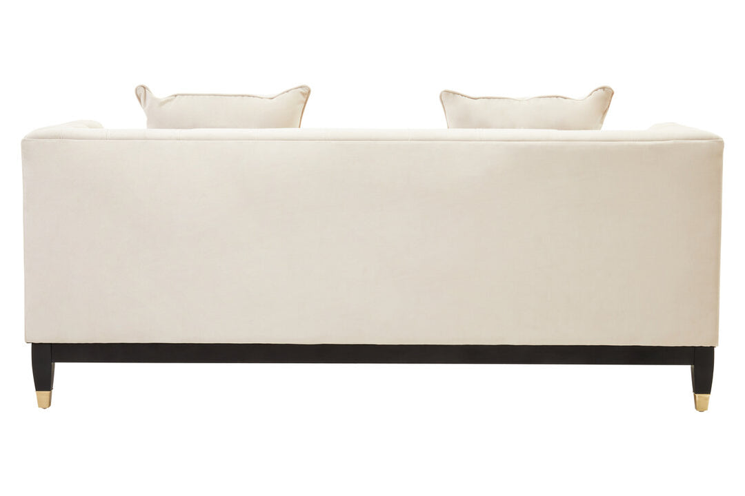 Parrot 2 Seat Ivory Fabric Sofa