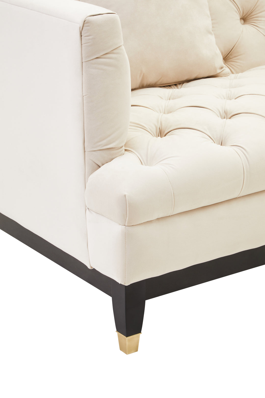 Parrot 2 Seat Ivory Fabric Sofa