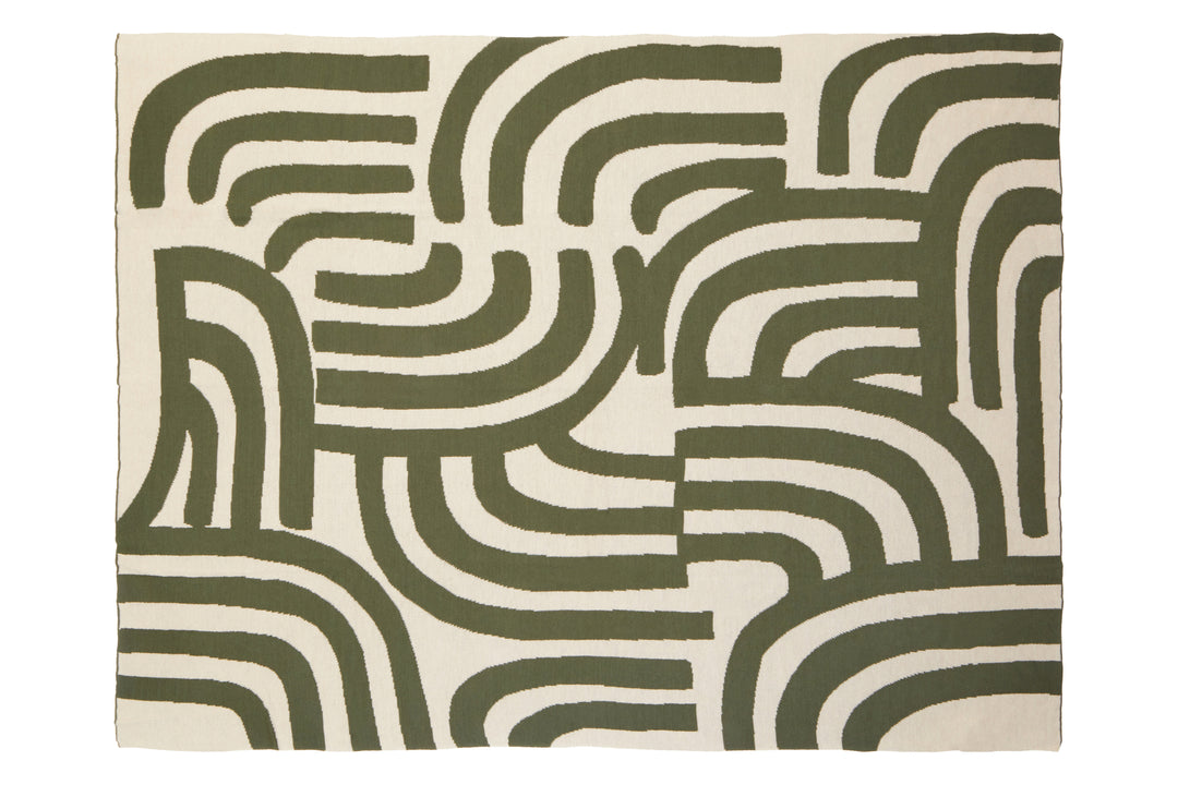 Dove Natural And Green Throw