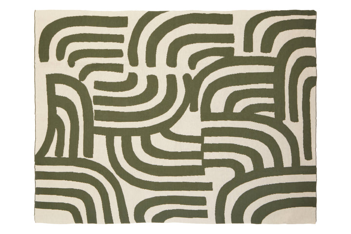 Dove Natural And Green Throw