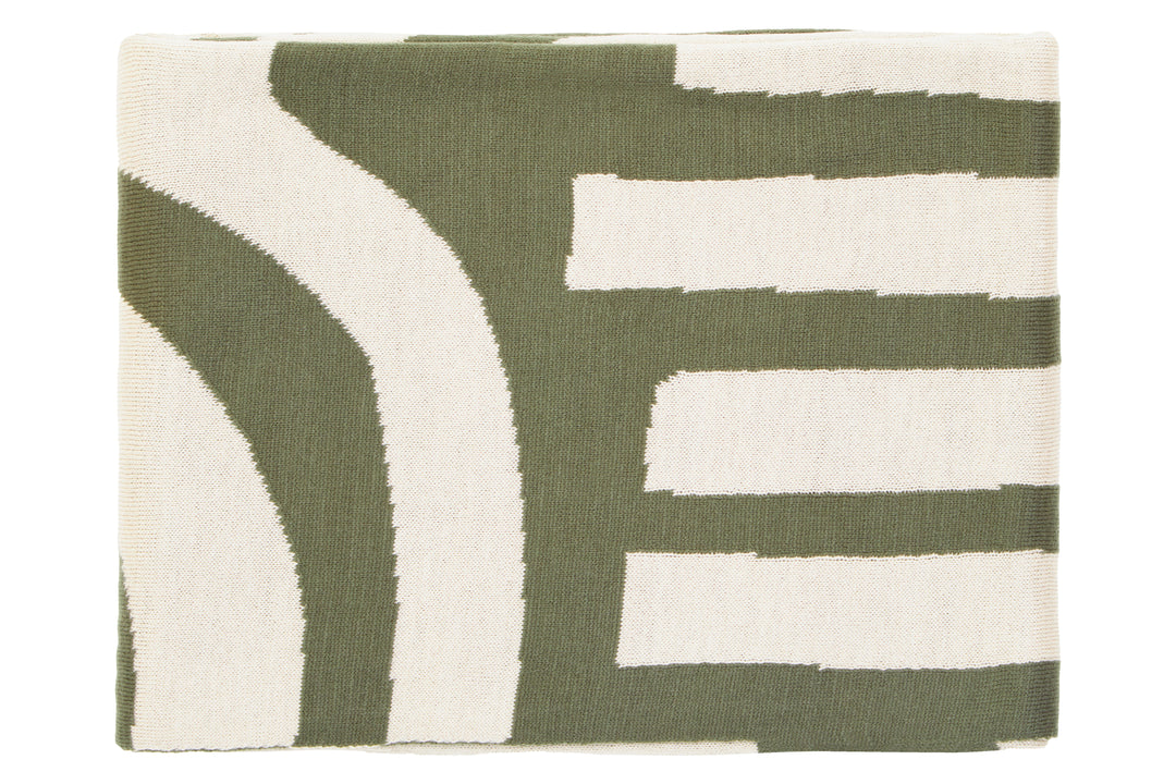 Dove Natural And Green Throw