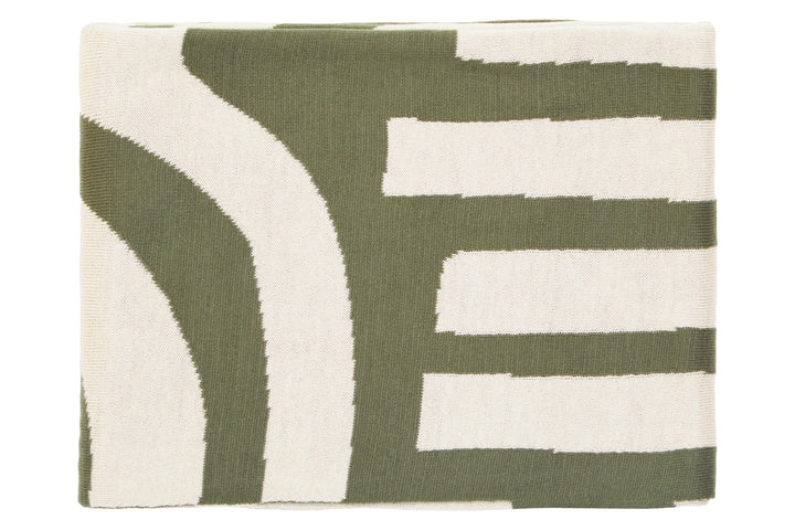 Dove Natural And Green Throw