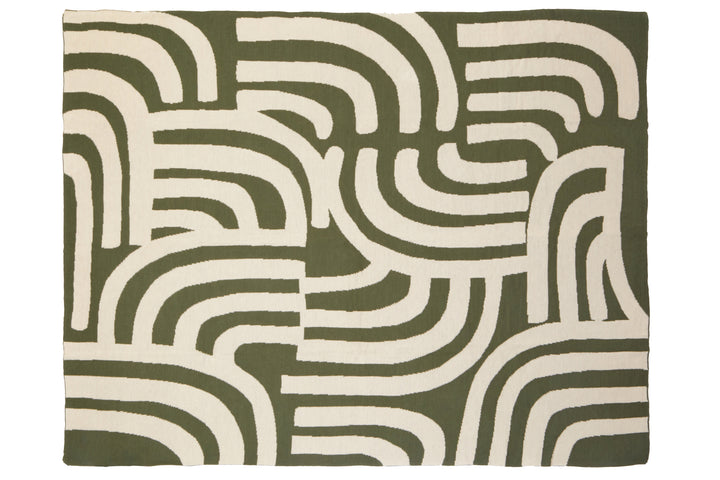 Dove Natural And Green Throw