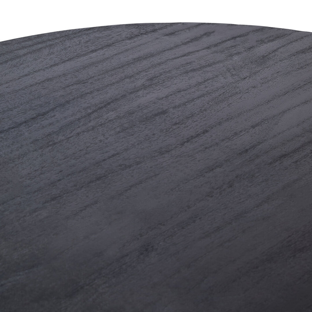 Thrush Oval Mango Wood Black Finish Dining Table