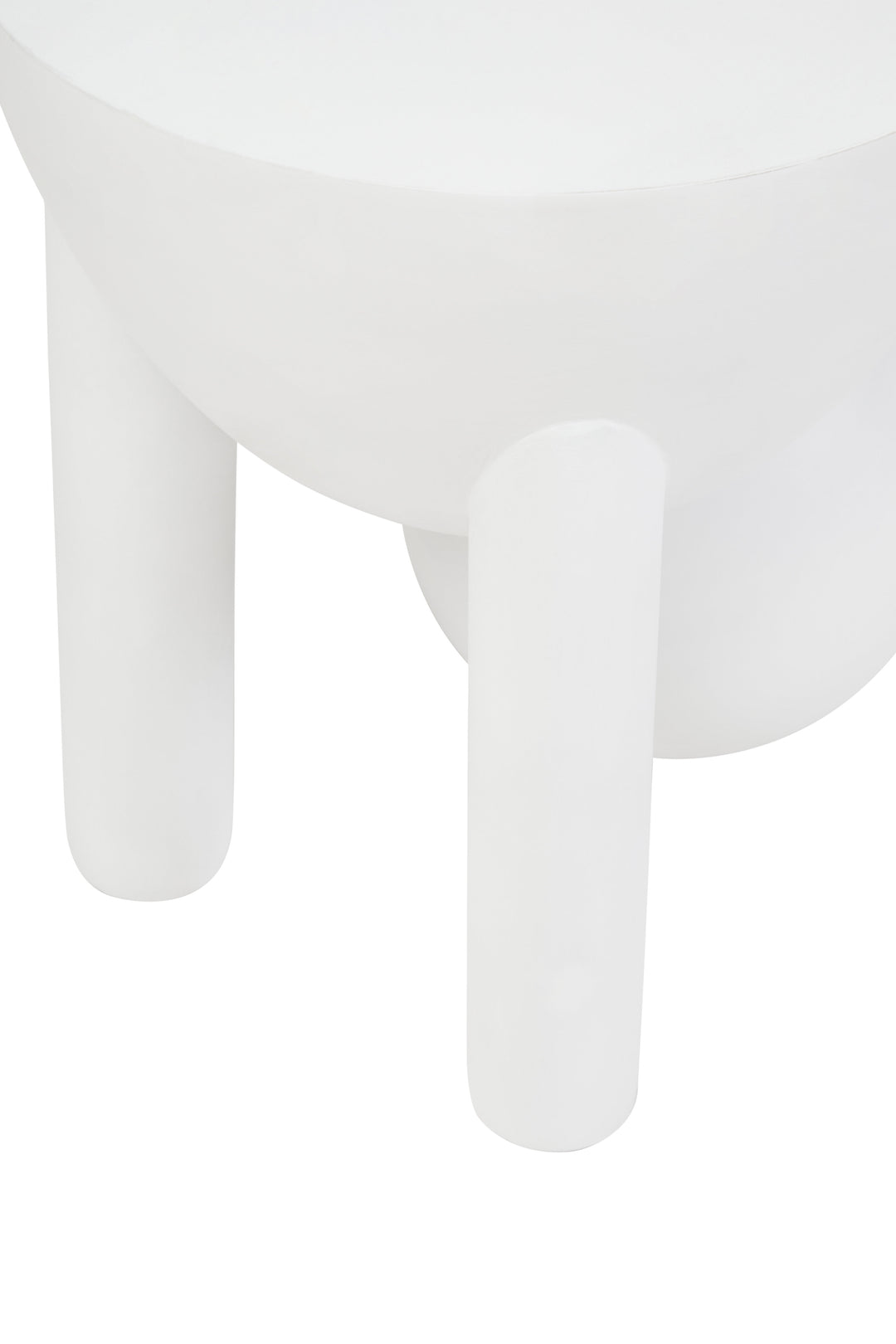 Cuckoo Whitewash Mango Wood Ball Detail Side Table