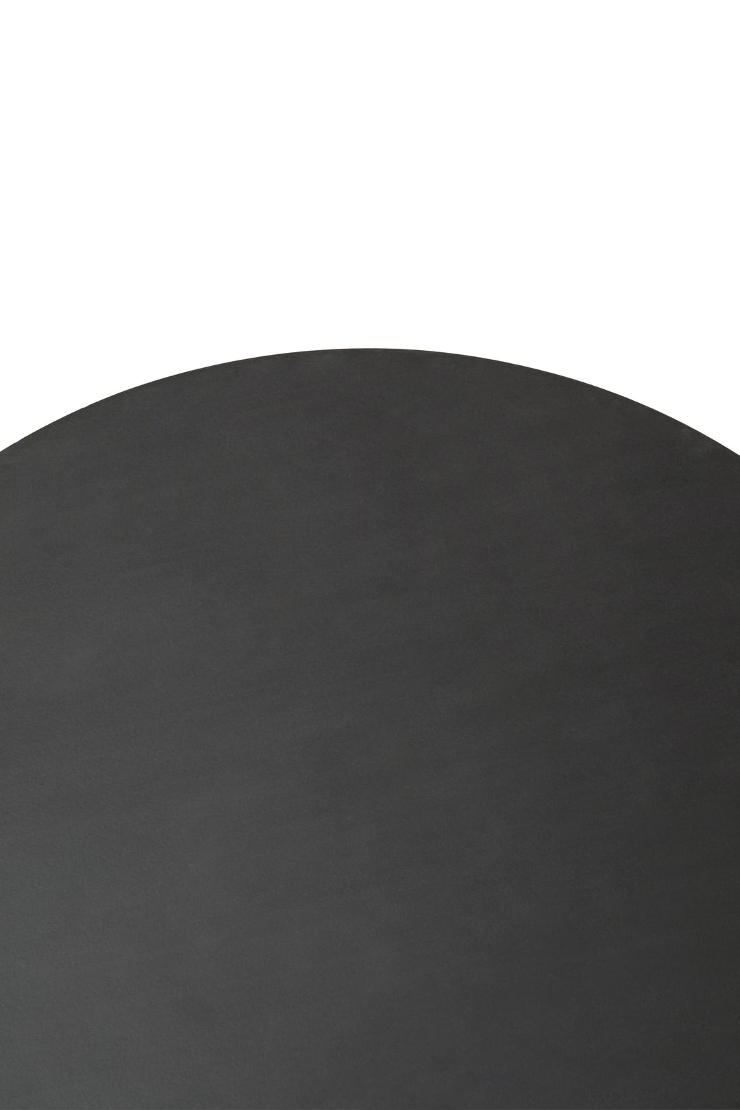 Cuckoo Black Finish Mango Wood Circle Column Detail Side Table
