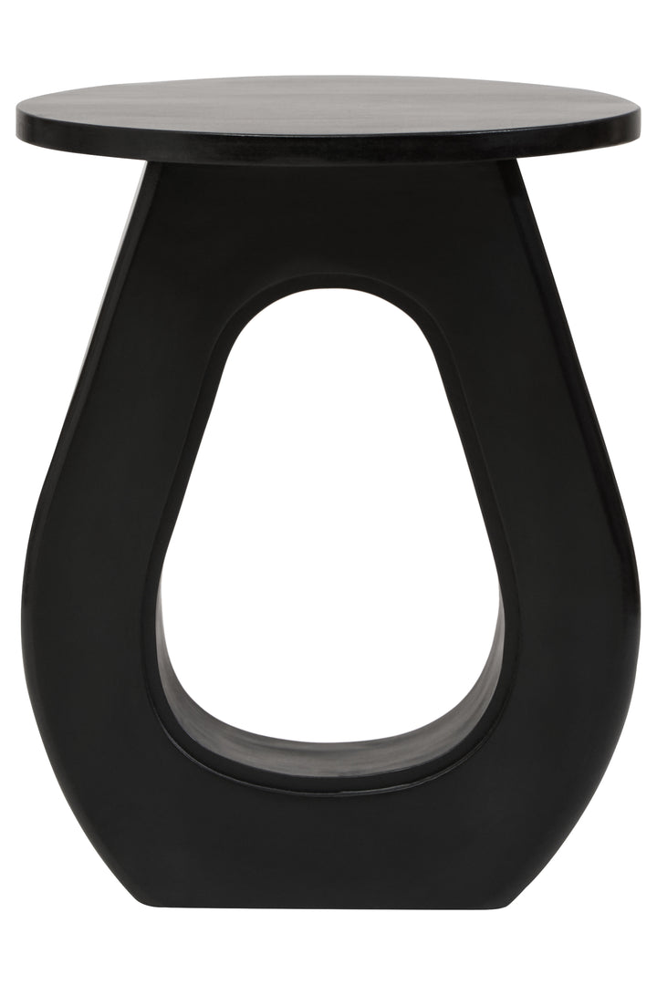 Cuckoo Black Finish Mango Wood Accent Table
