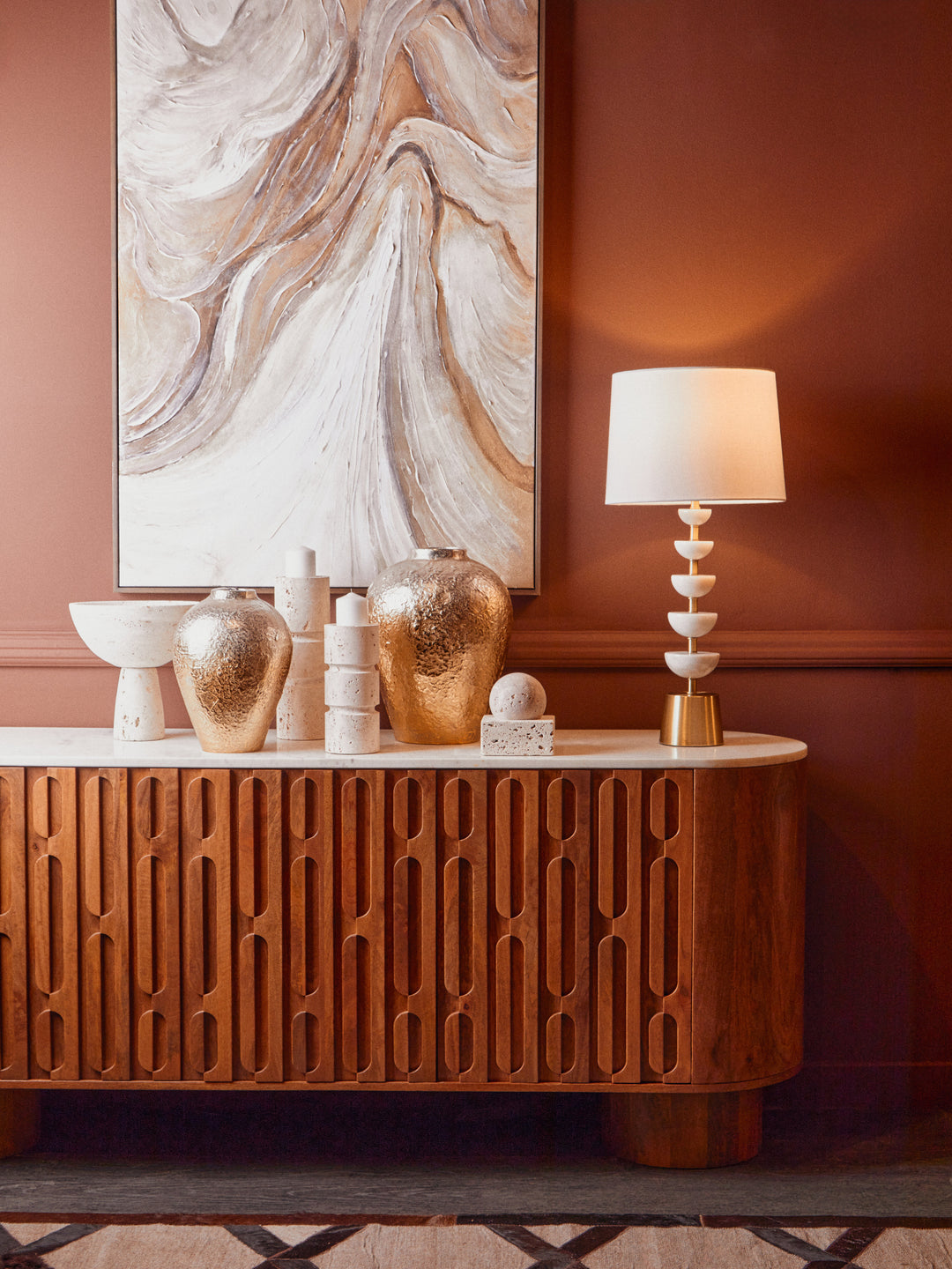 Sparky White Table Lamp