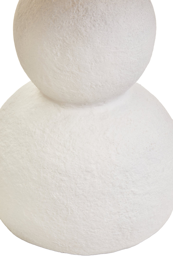 Thrush 44cm White Papier Mache Table Lamp