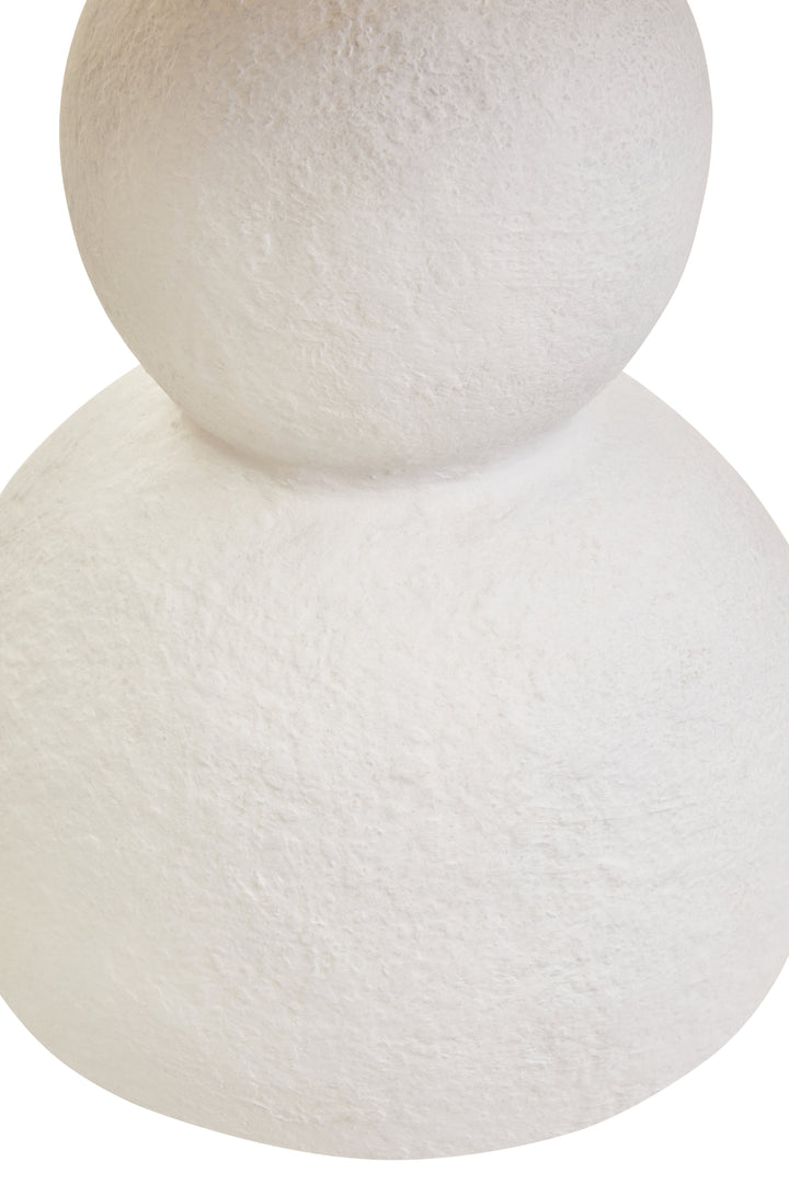 Thrush 44cm White Papier Mache Table Lamp