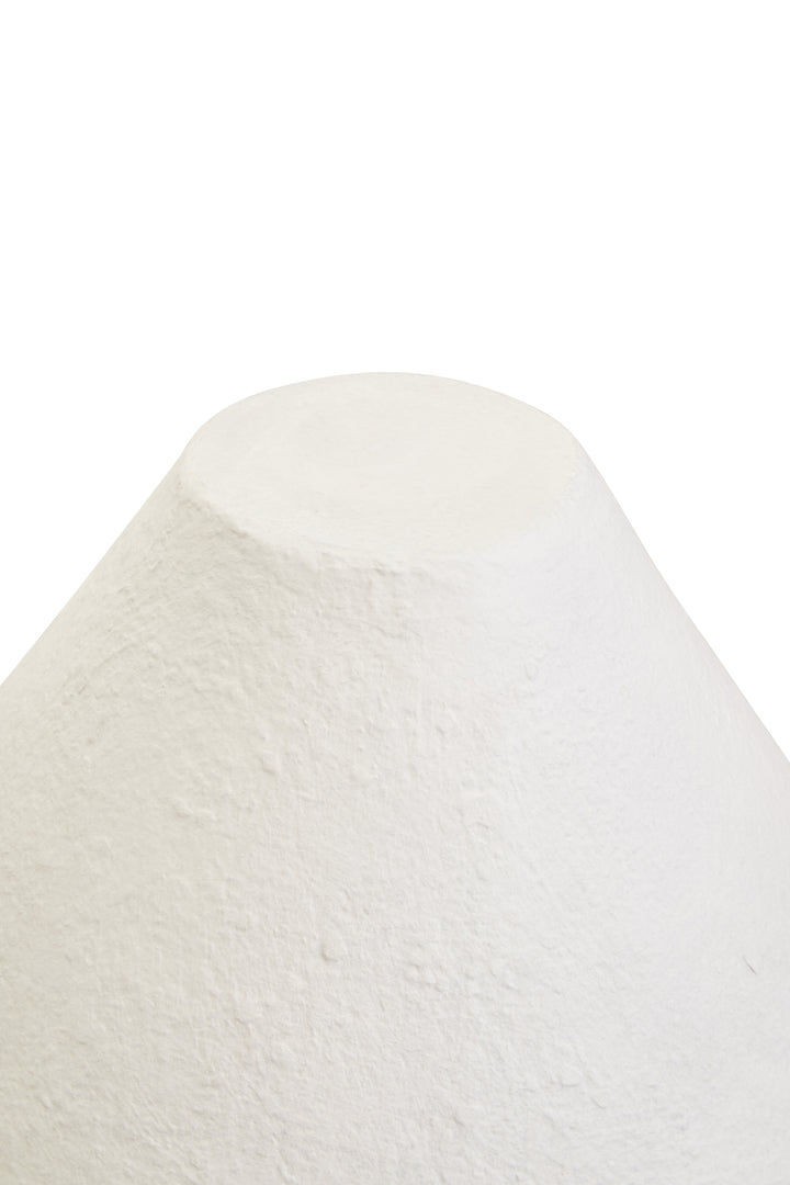 Thrush 44cm White Papier Mache Table Lamp